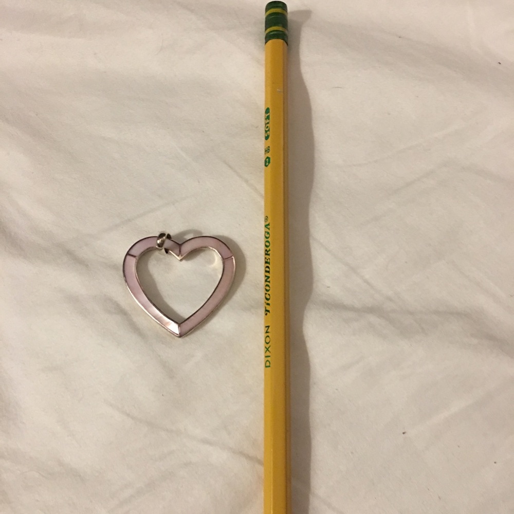 Sterling silver heart charm